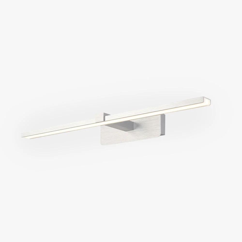 Secure Leigh Spiegelfront Waschtisch-Wandleuchte Silber L 39 49 59CM Fashionable