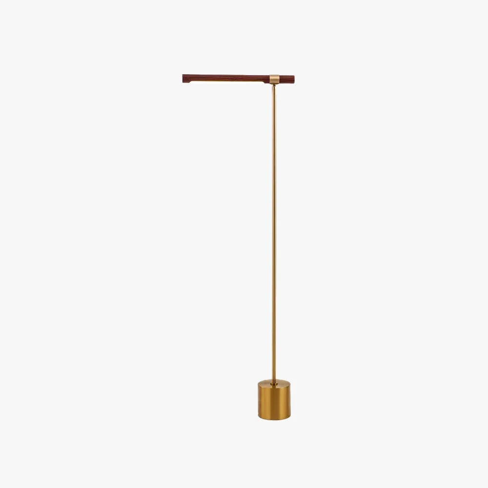 Comfortable Edge Stehleuchte Metall Holz Modern