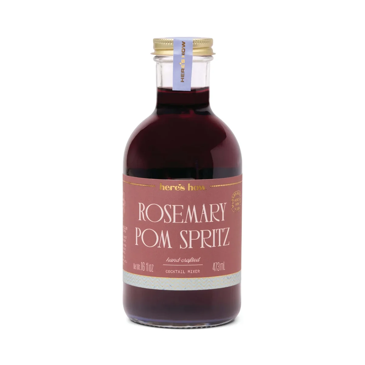 Fashionable Rosemary Pom Spritz Handcrafted Cocktail Mixer 16 oz Effective