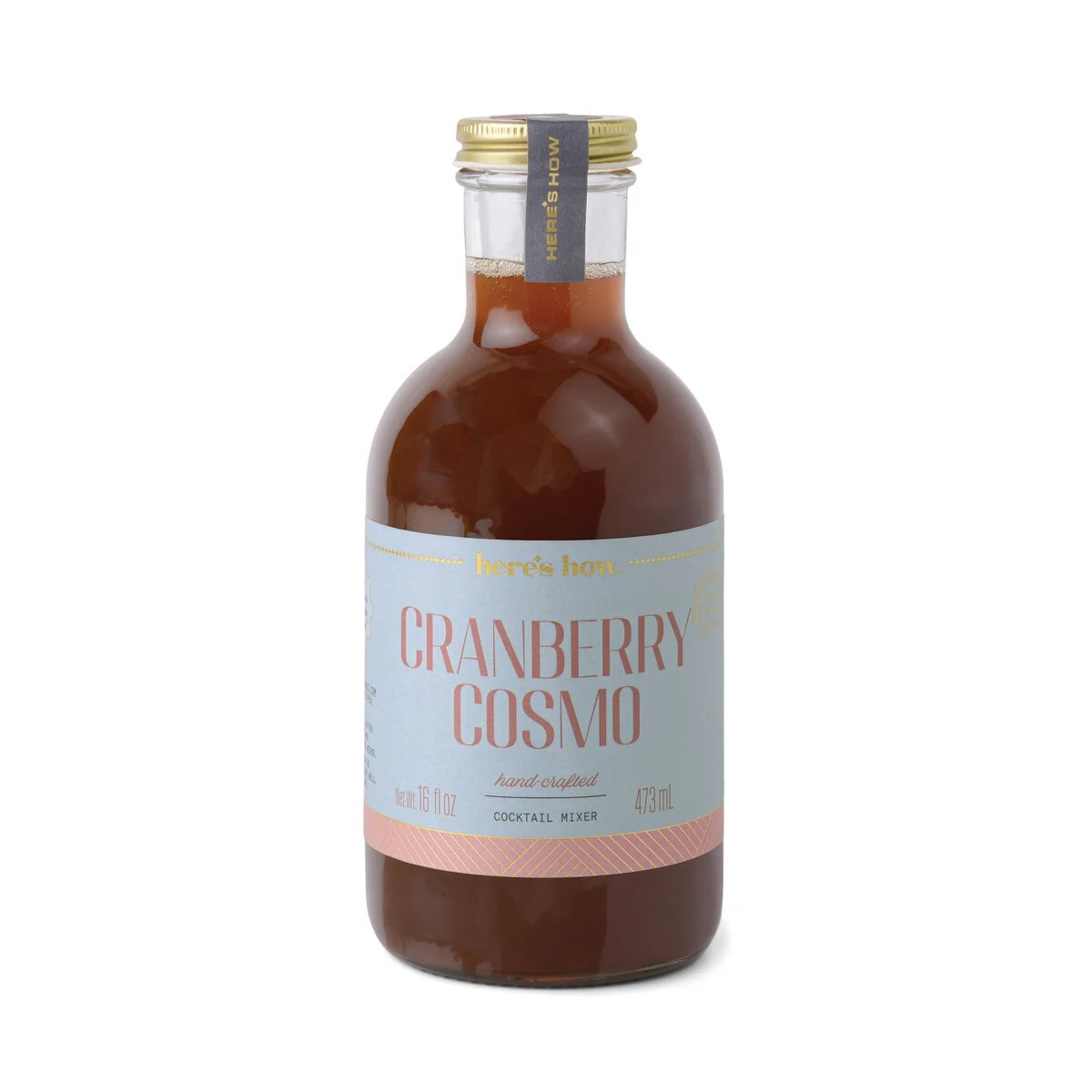 Exclusive Cranberry Cosmo Handcrafted Cocktail Mixer 16 oz Powerful