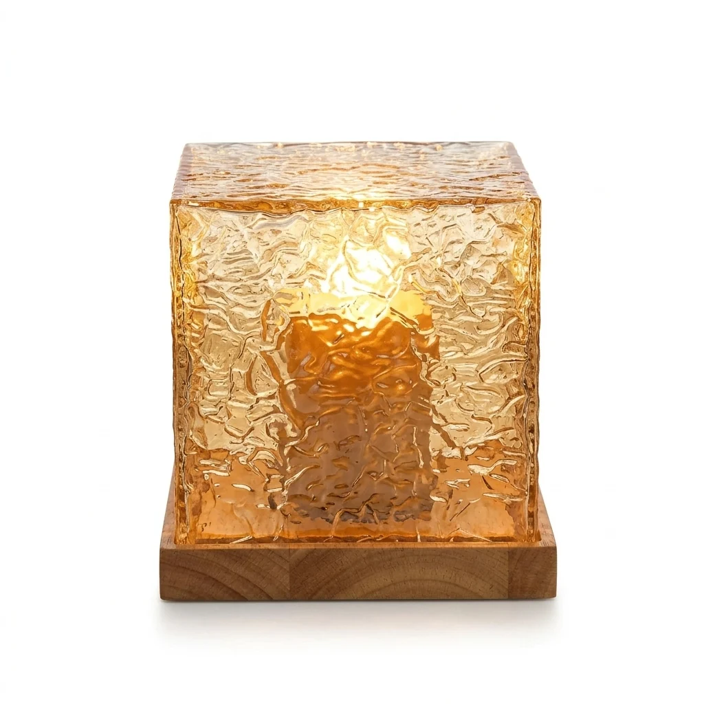 Verified Acrylic Cube Mood Lamp Ocean or Aurora Effect RGB Long-Lasting