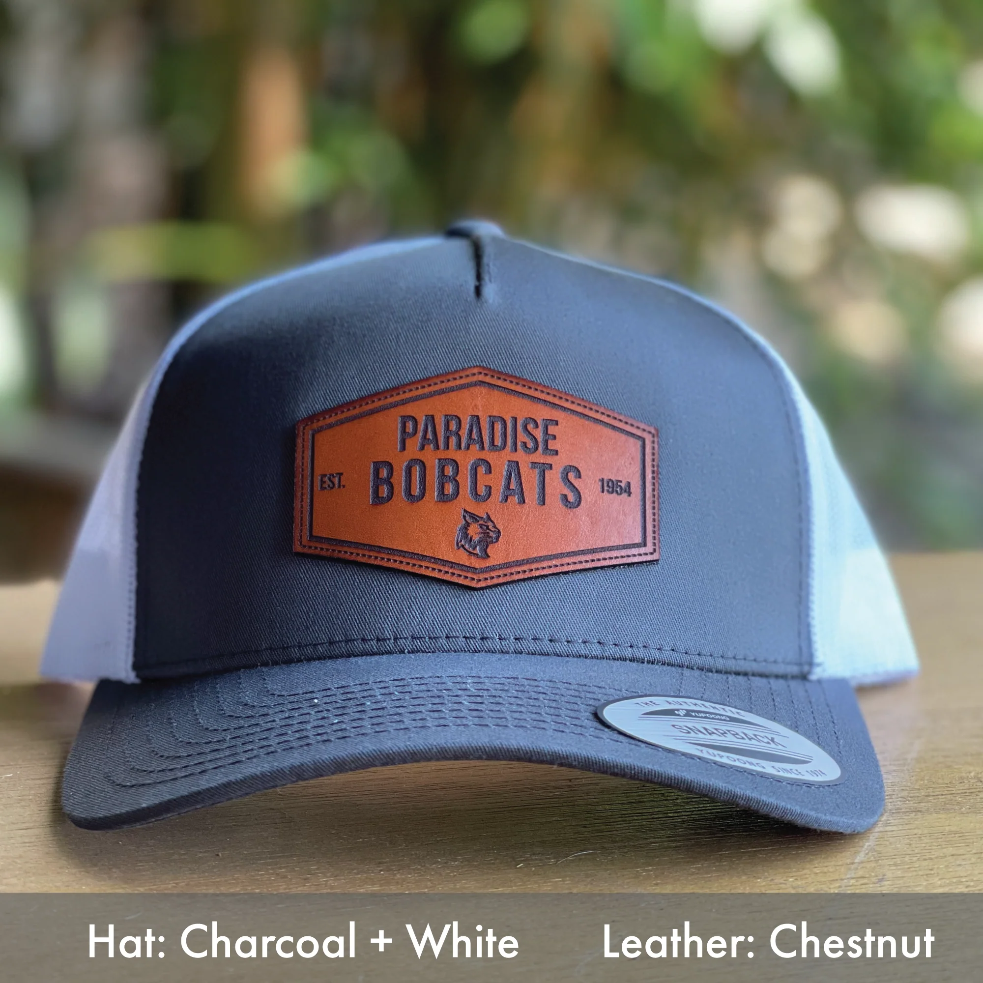 Reusable Paradise Bobcats Leather Patch Hat Clean