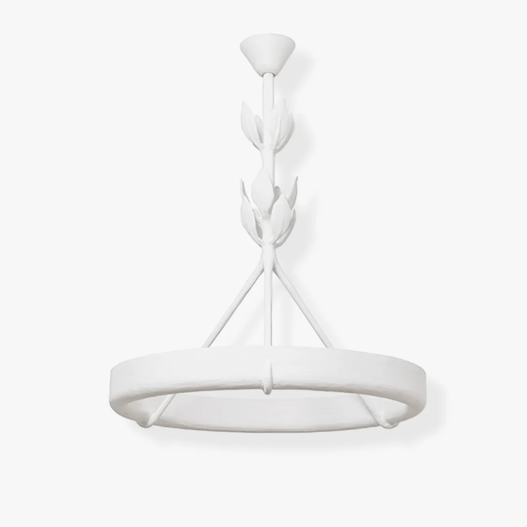 Casual White Plaster Chandelier Powerful