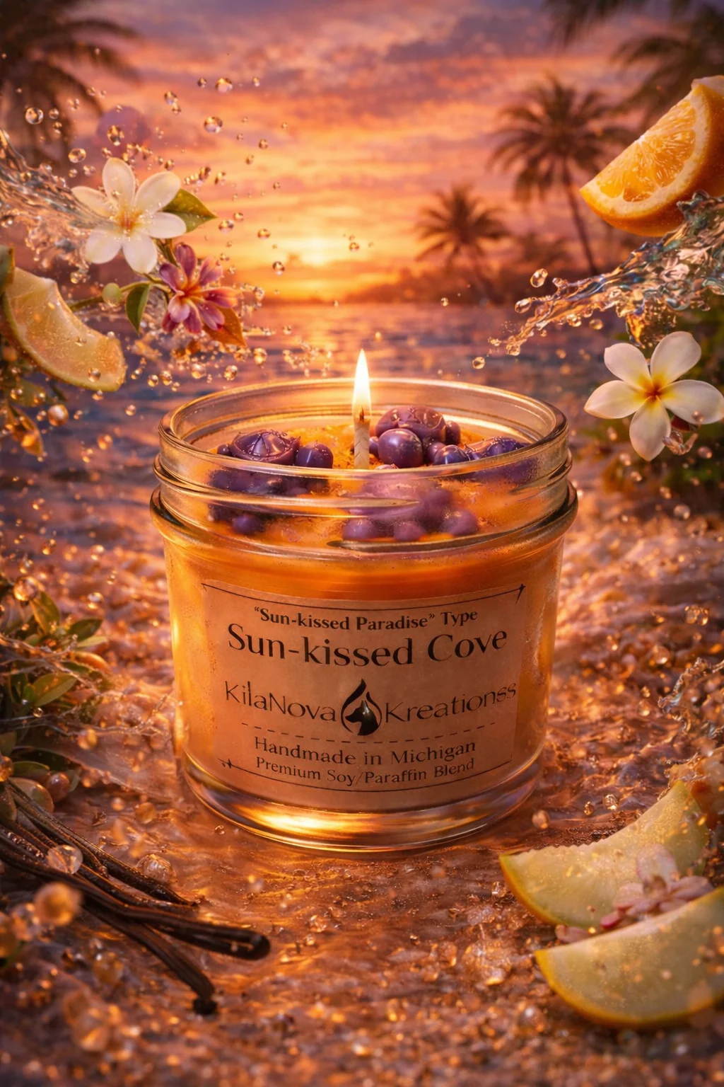 Reusable Sun-kissed Cove - Sun-kissed Paradise Enhanced
