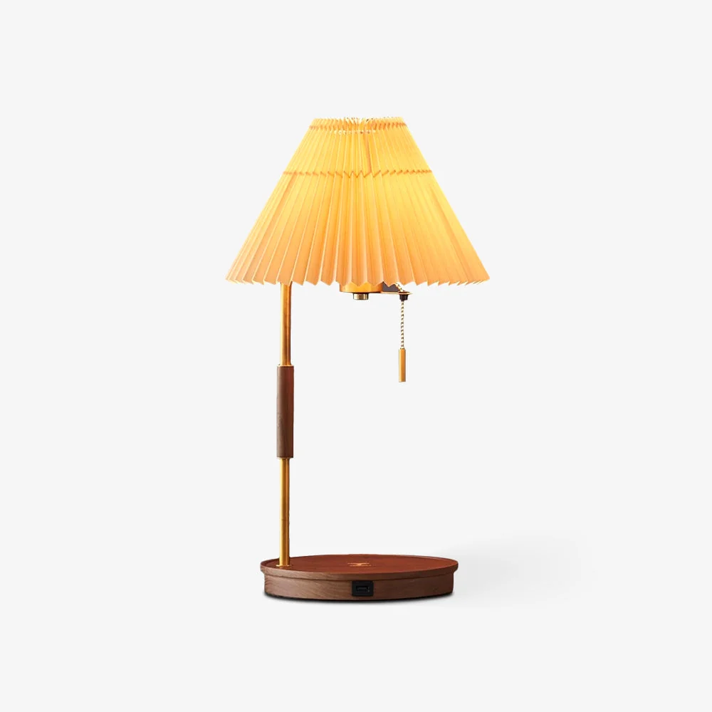 Expertly Made Wooden Retro Table Lamp Premium Material