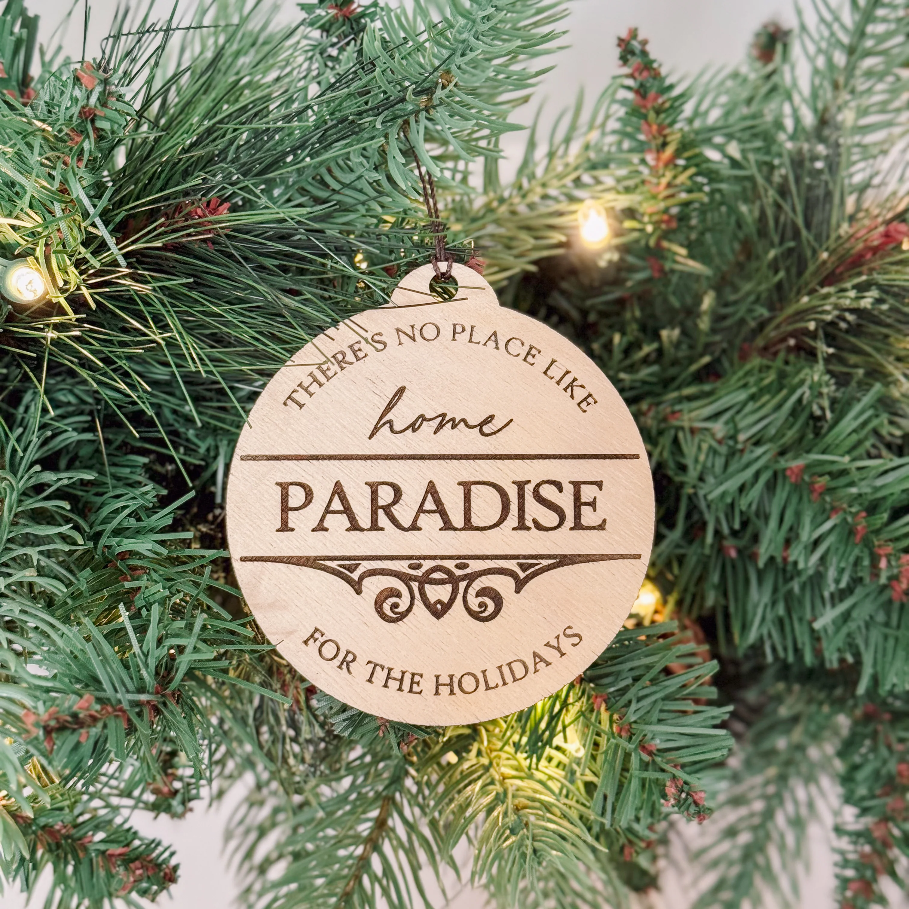 Genuine There's No Place Like Home Wooden Ornament Premium Material