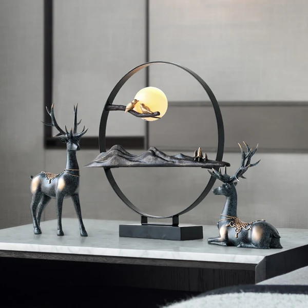 Pure Prosperity Deer Decorative Figurines Verified