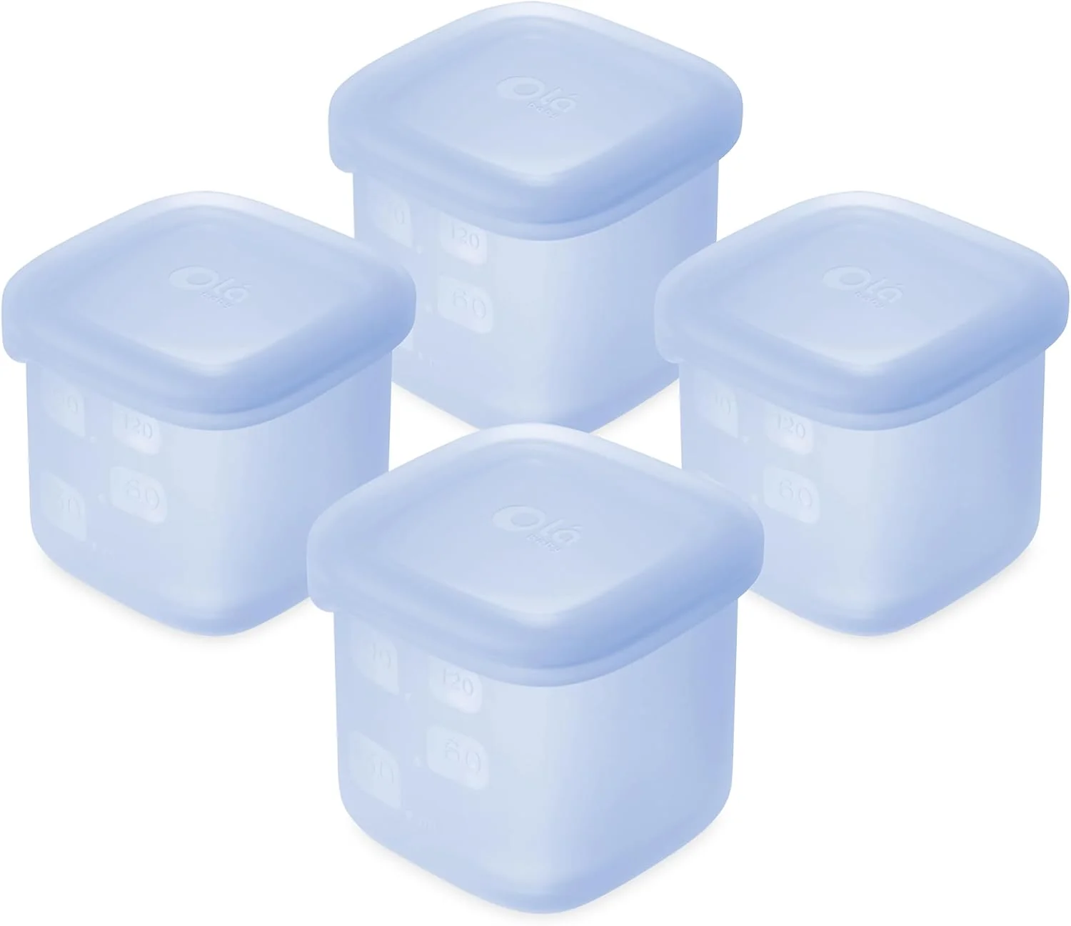 Healthy Olababy Silicone Baby Food Storage Containers 4pk 4oz Blueberry For Baby Food Snacks Formula Puree amp Sauce. BPA amp Micro Plastic-. Daycare Essentials for Toddlers. Verified