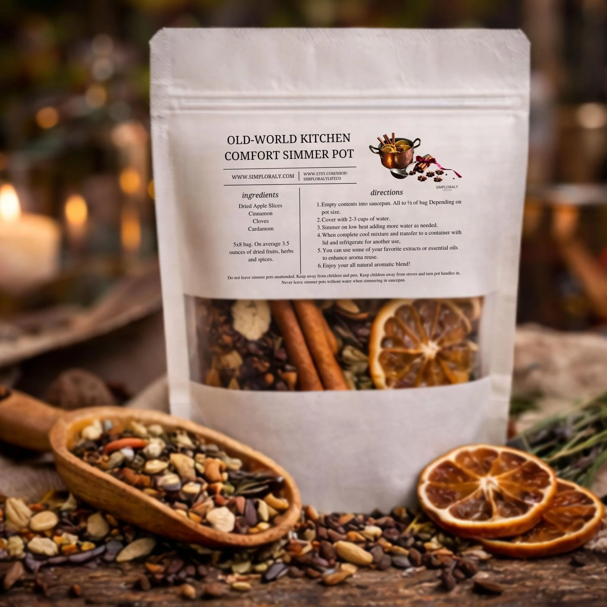 Innovative Old World Kitchen Comfort Simmer Pot Cozy Hearth Blend Warm Herbal Stovetop Potpourri Next-Generation