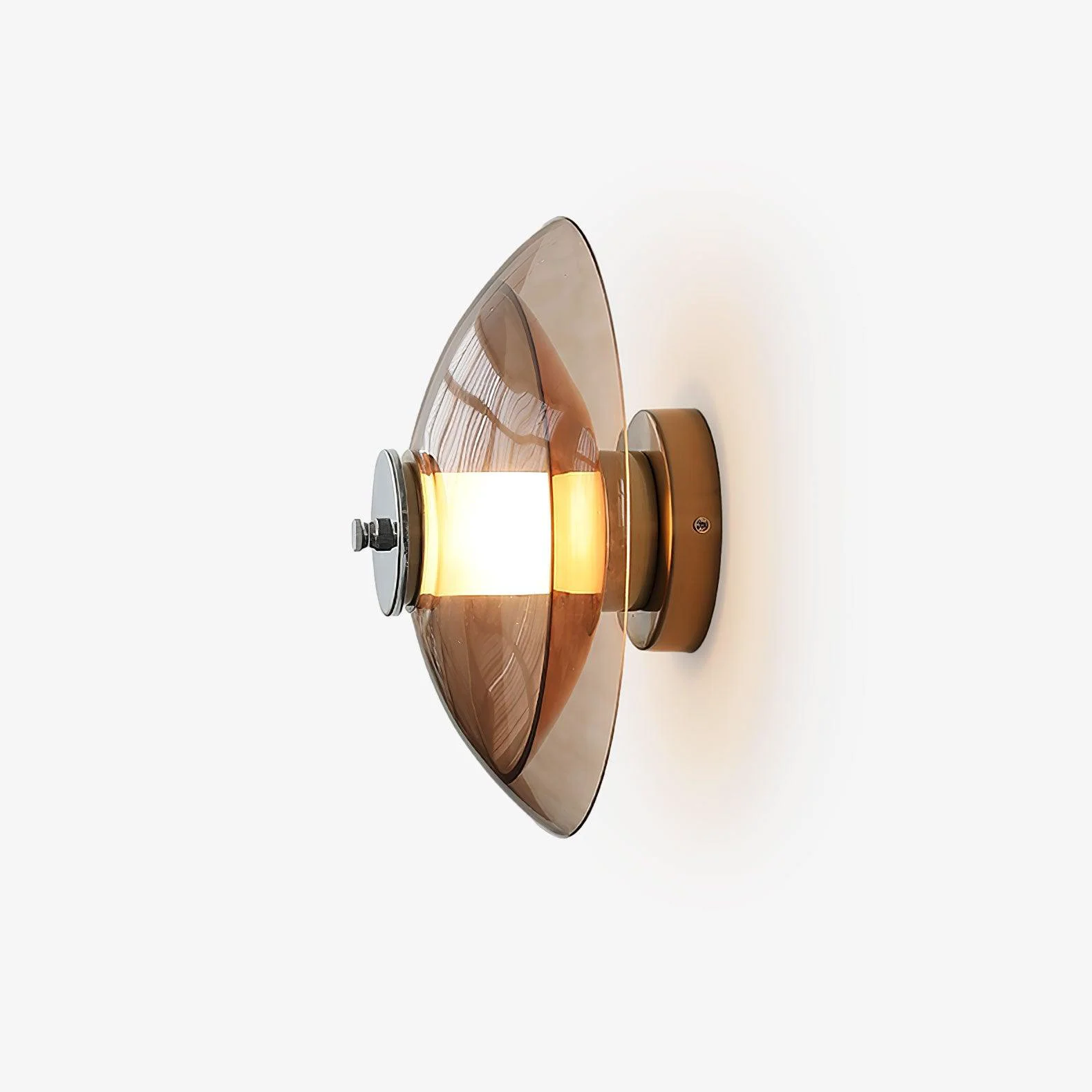 Recyclable Flying Saucer Chrome Wall Light Unique