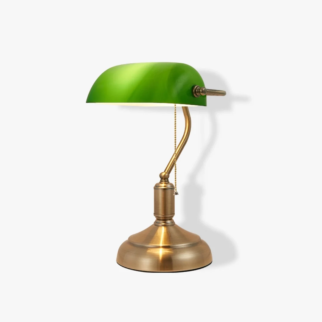 Selected Vintage Bankers Table Lamp Classic