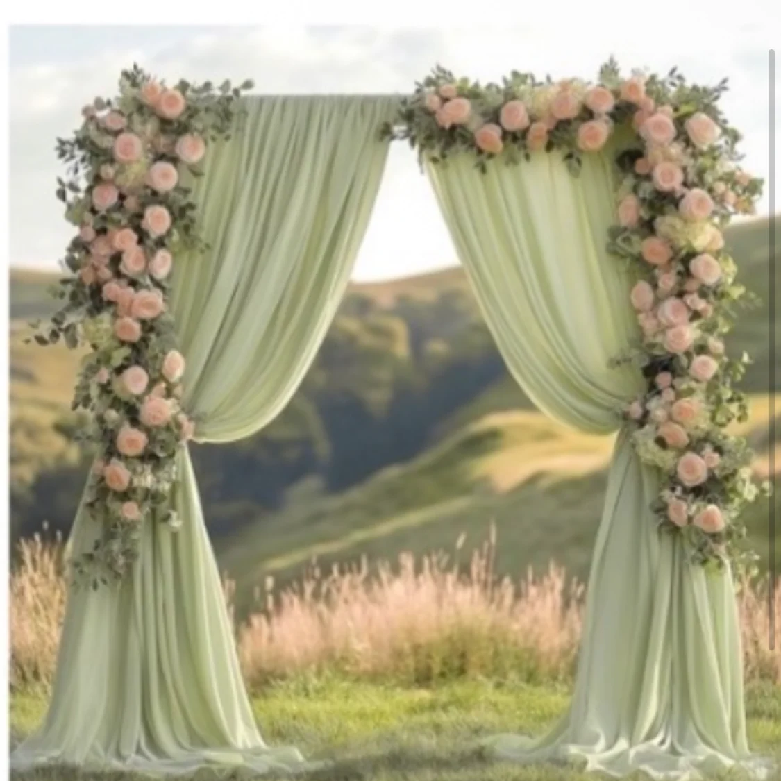 Optimized Curtain Backdrop Focal Point Detailed