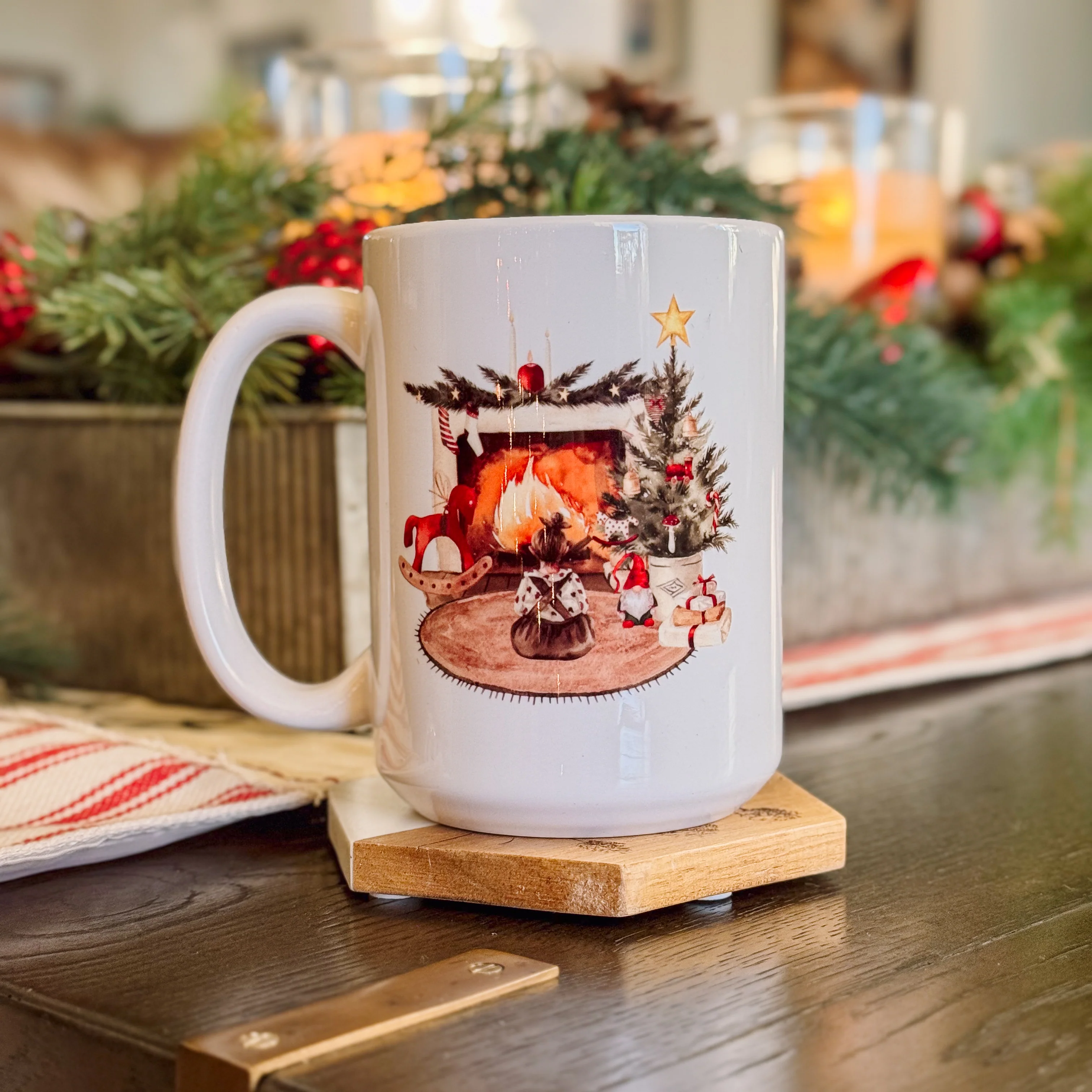 Fashionable Holiday Mug Collection Cozy Christmas 15 oz Effective
