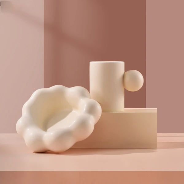Convenient Cloud Design Ceramic Mug Outstanding