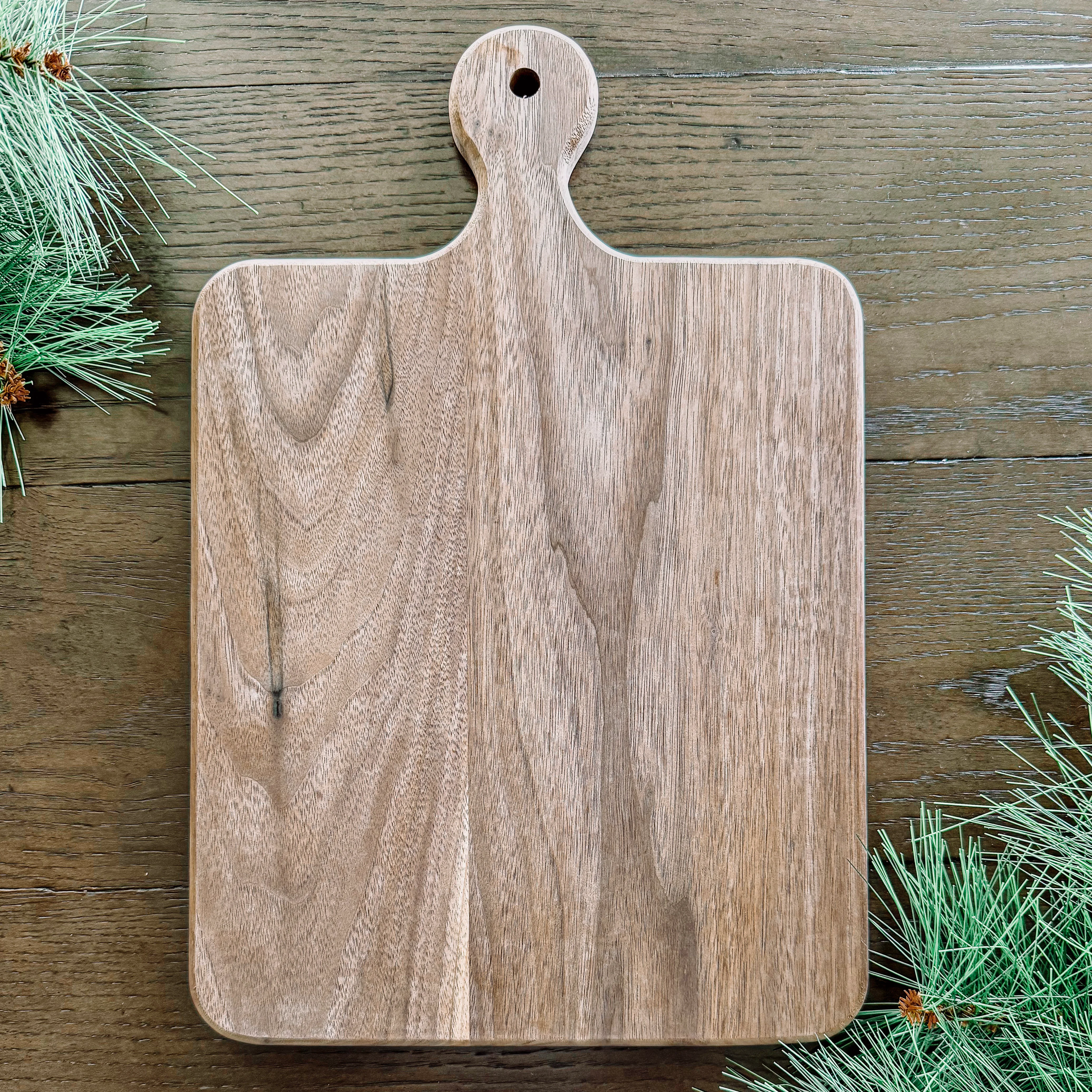 Fine Crafted Walnut Cutting Board with Handle 10.5 x 16 Refined