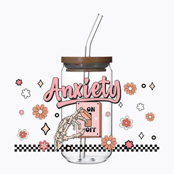 Refined Anxiety Switch Glass Tumbler Selected