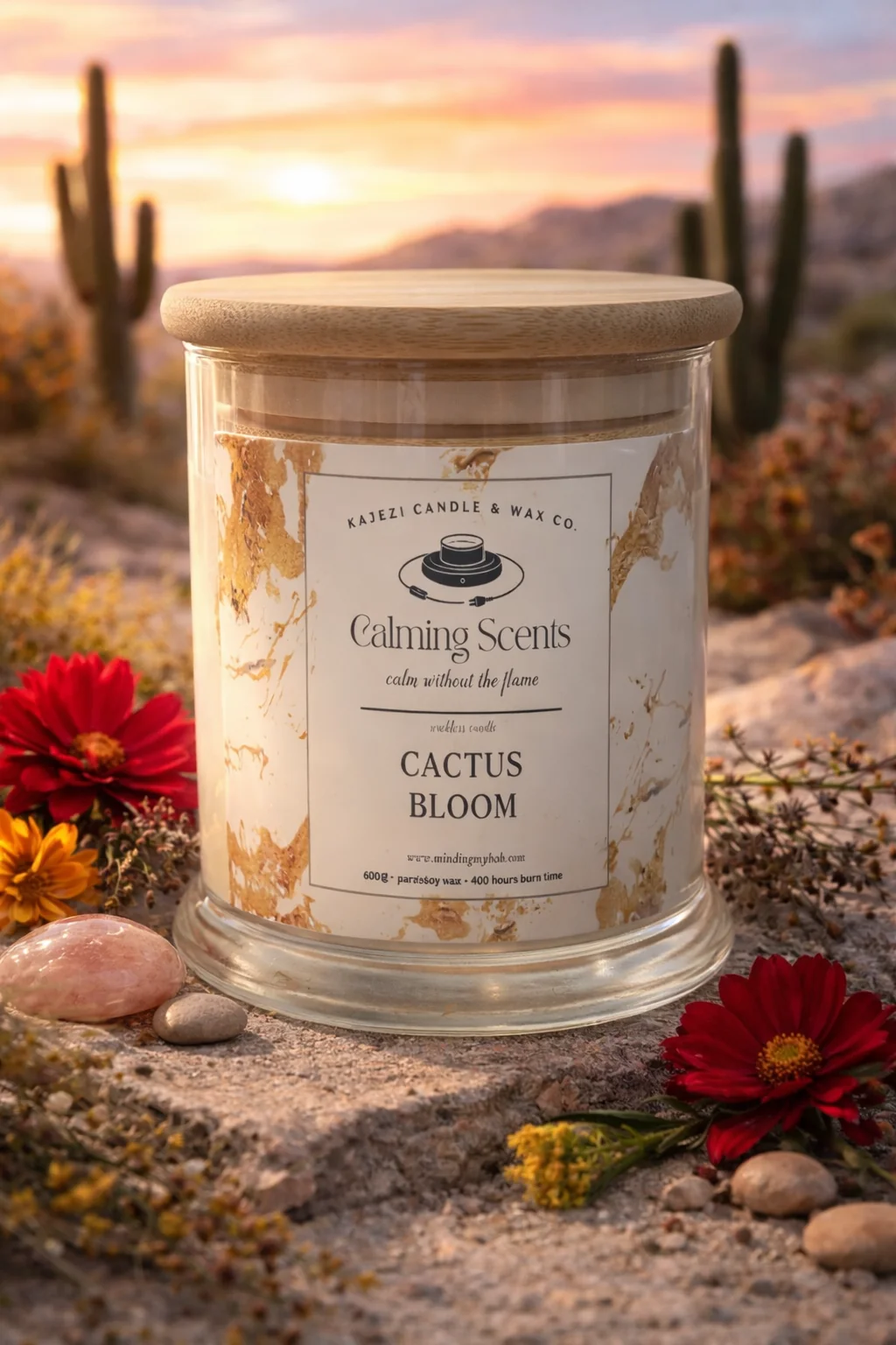 Recyclable Cactus Bloom Your Escape to Serenity Trendy