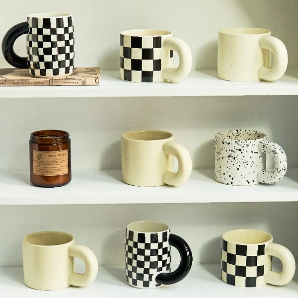 Sustainable Splash Ink Ceramic Mug Traditional