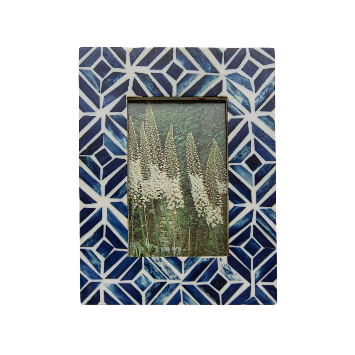 Artisan Celestina Resin Mosaic Picture Frame Deep Blue Stylish