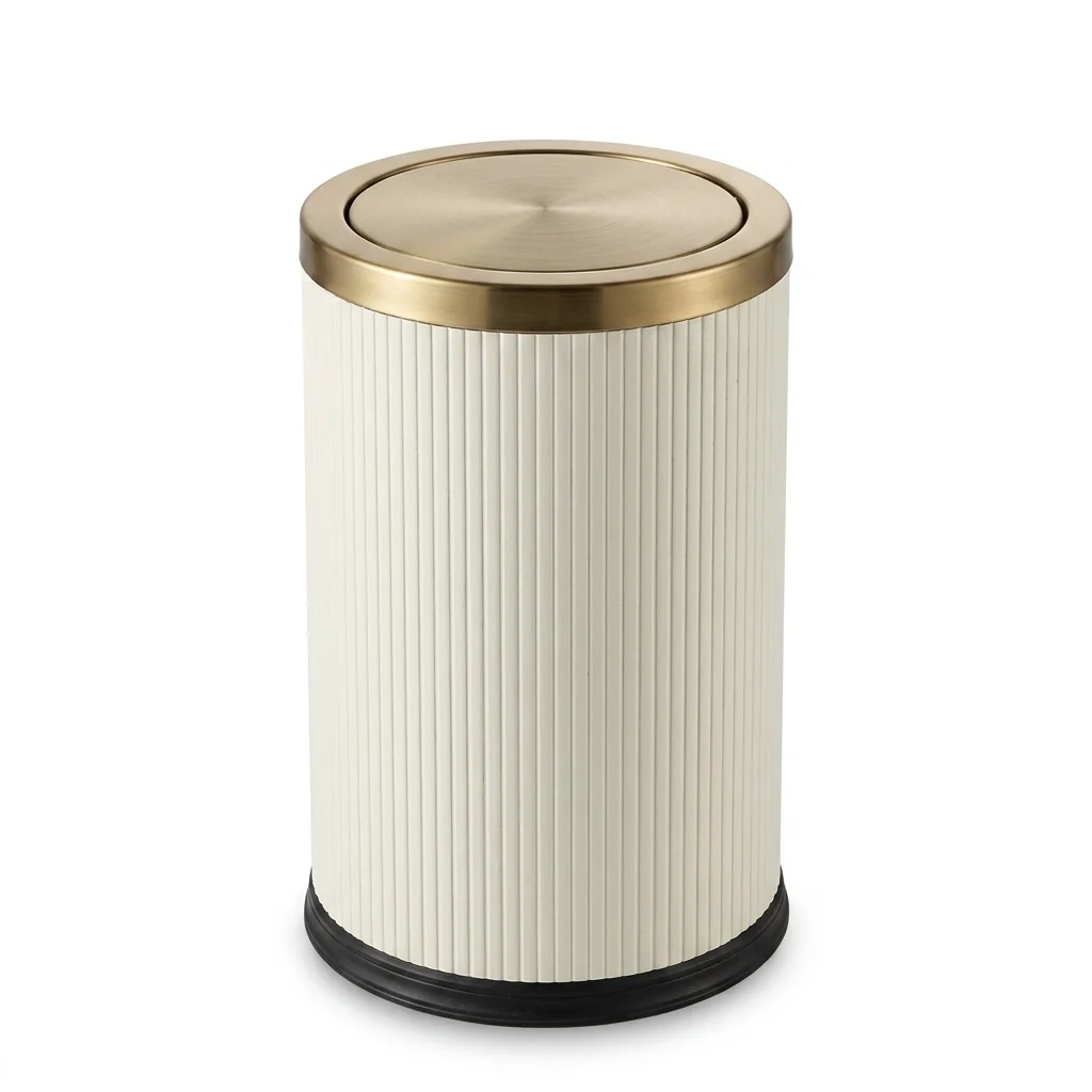 Official 9 L Leather-Effect Bin Steel Roll-Open Lid Exceptional