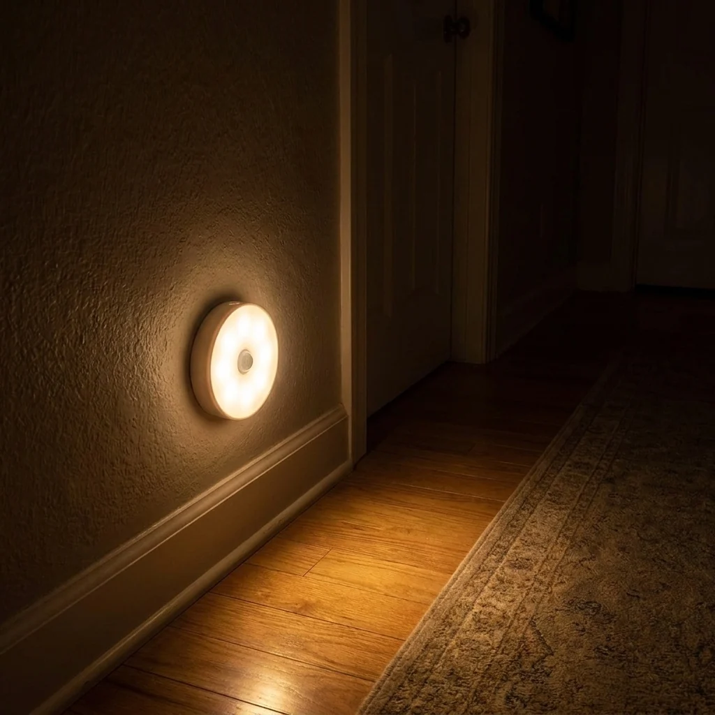 Excellent PIR Motion Sensor Night Light Auto On Rechargeable Pure
