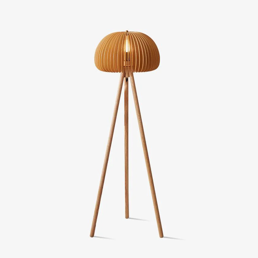 Versatile Wooden Pumpkin Floor Lamp Elite