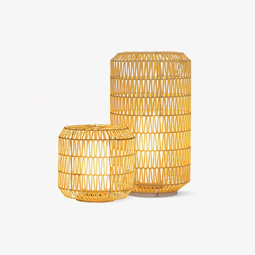 Responsible Woven Rattan Outdoor Lamp Selected