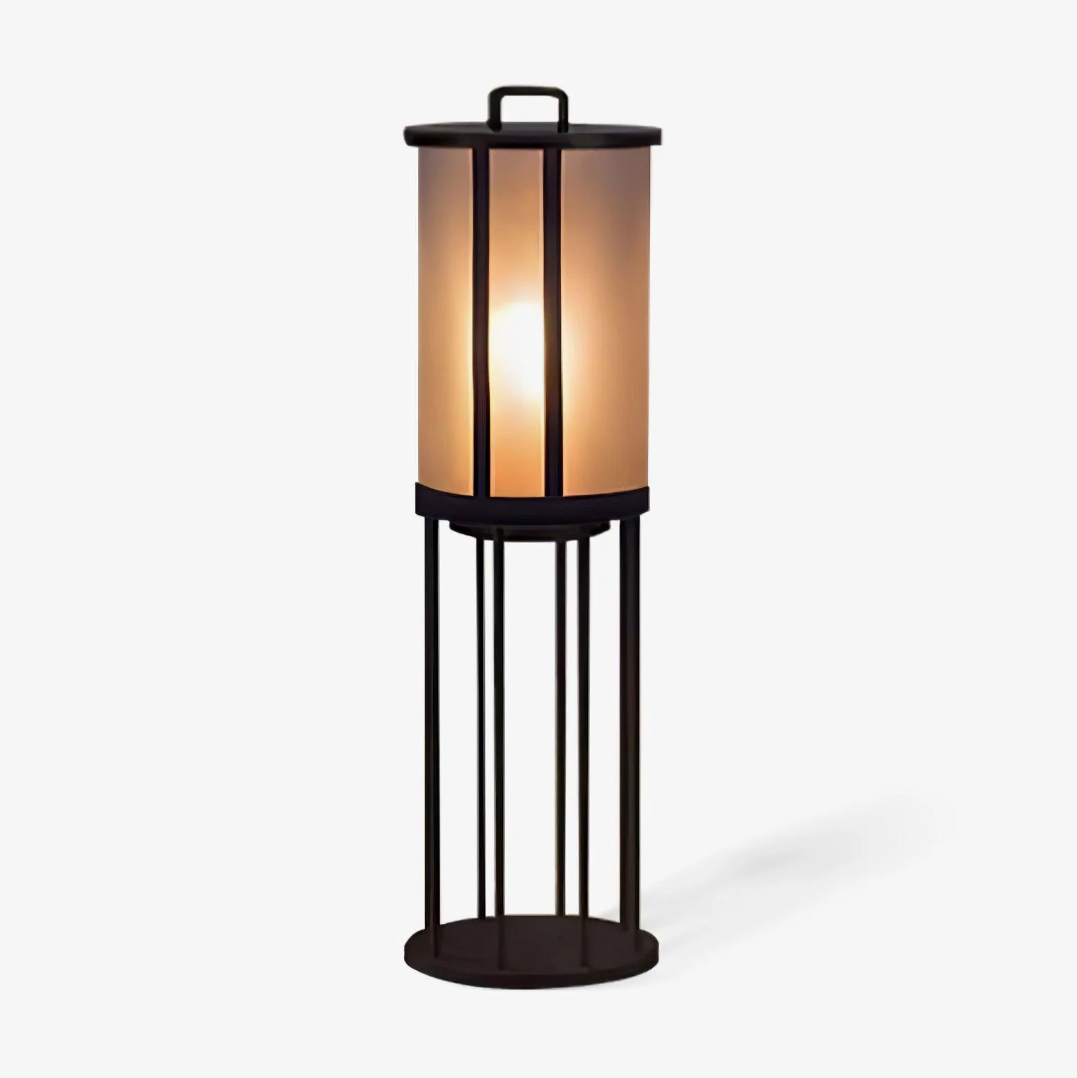 Consistent Round Pillar Acrylic Lantern Outdoor Lamp Classic