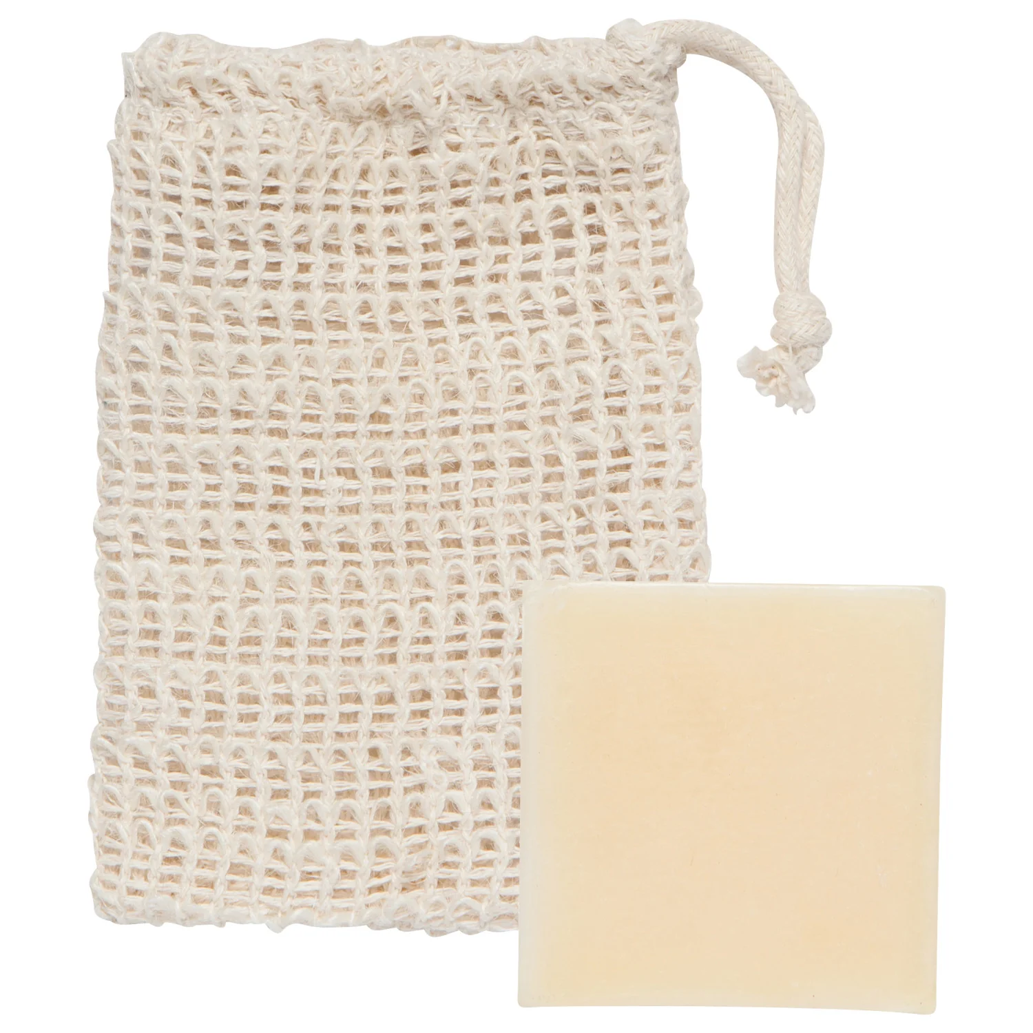 Fine Sisal Soap Bag w Soap Reusable