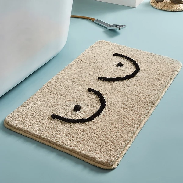 Environmentally Friendly Playful Fluffy Bath Mat Contemporary