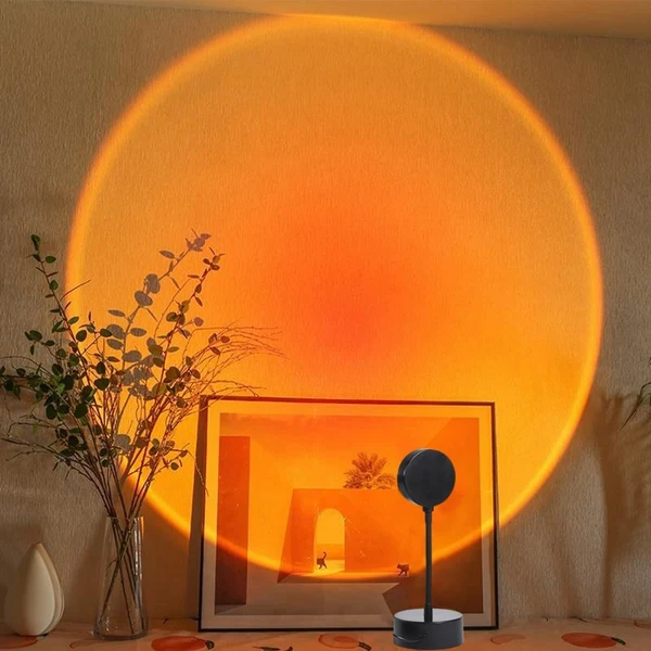 Elegant Nordic Sunset Projection Light Genuine