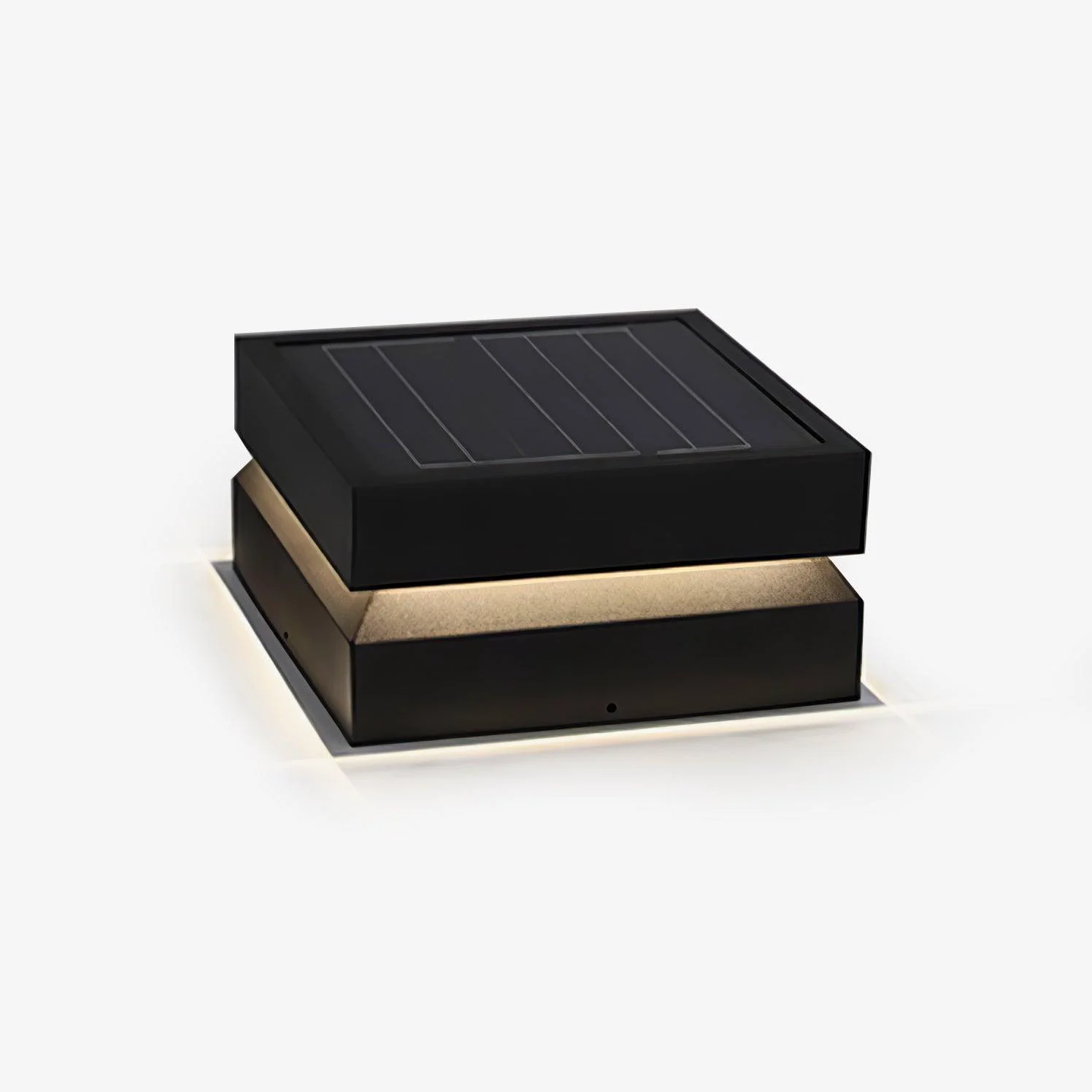 Contemporary Solar Power Square Post Light High-Grade