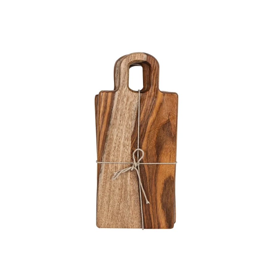 High-End Silas 9 Sheesham Wood Tapas Boards Sophisticated