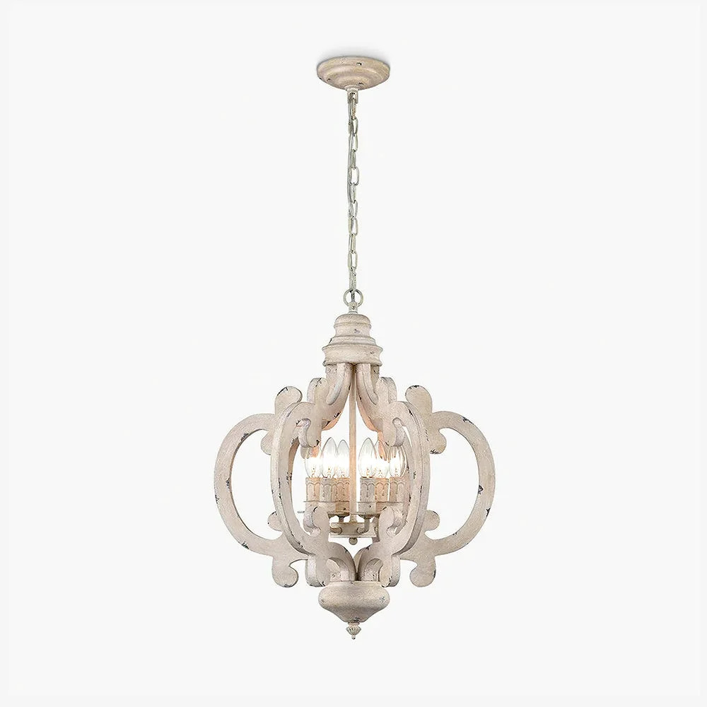 Durable Antique White Style Chandelier Breathable