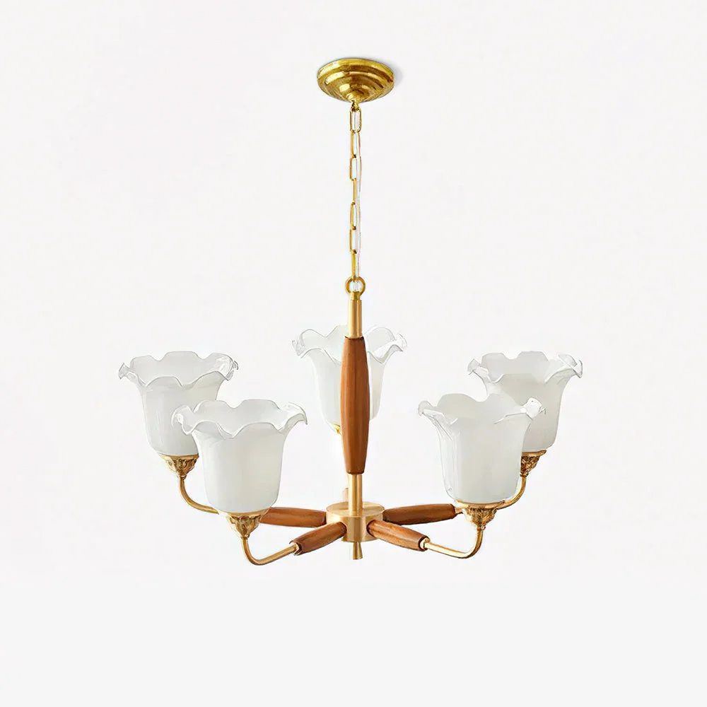 Dependable Trumpet Flower Glass Chandelier Refined