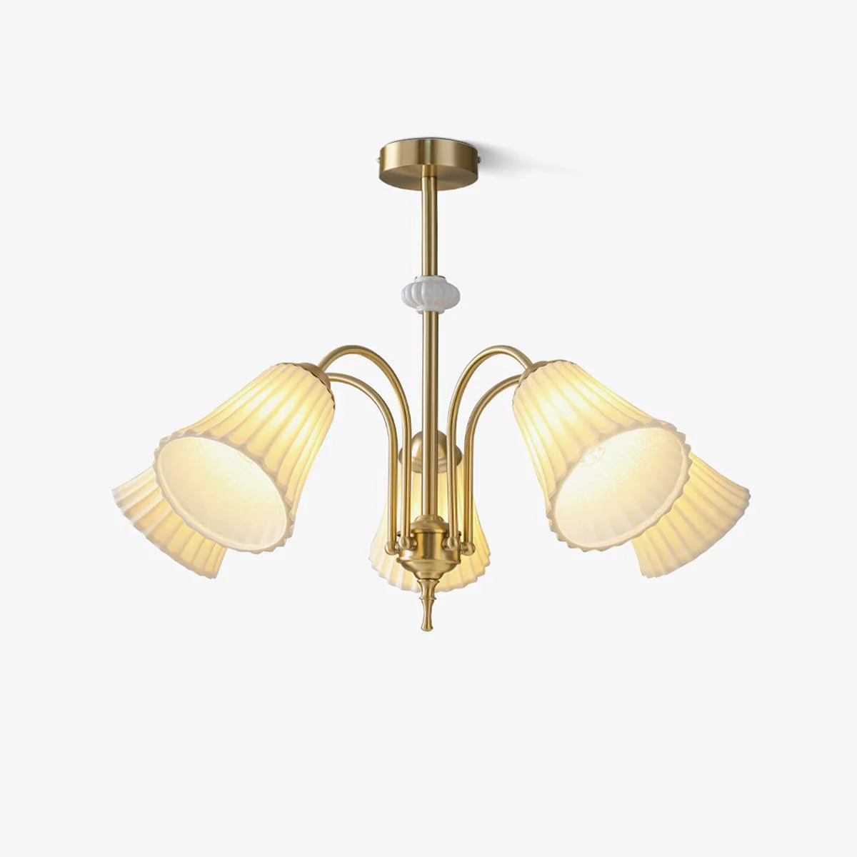 Advanced Medieval Ceramic Trumpet Chandelier Eco-Friendly