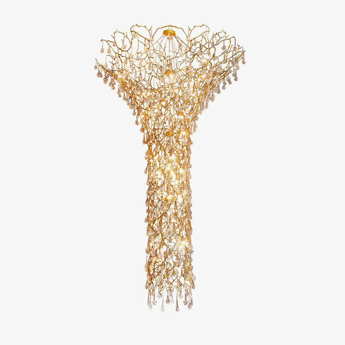 Genuine Tree Branch Staircase Chandelier Fine Crafted
