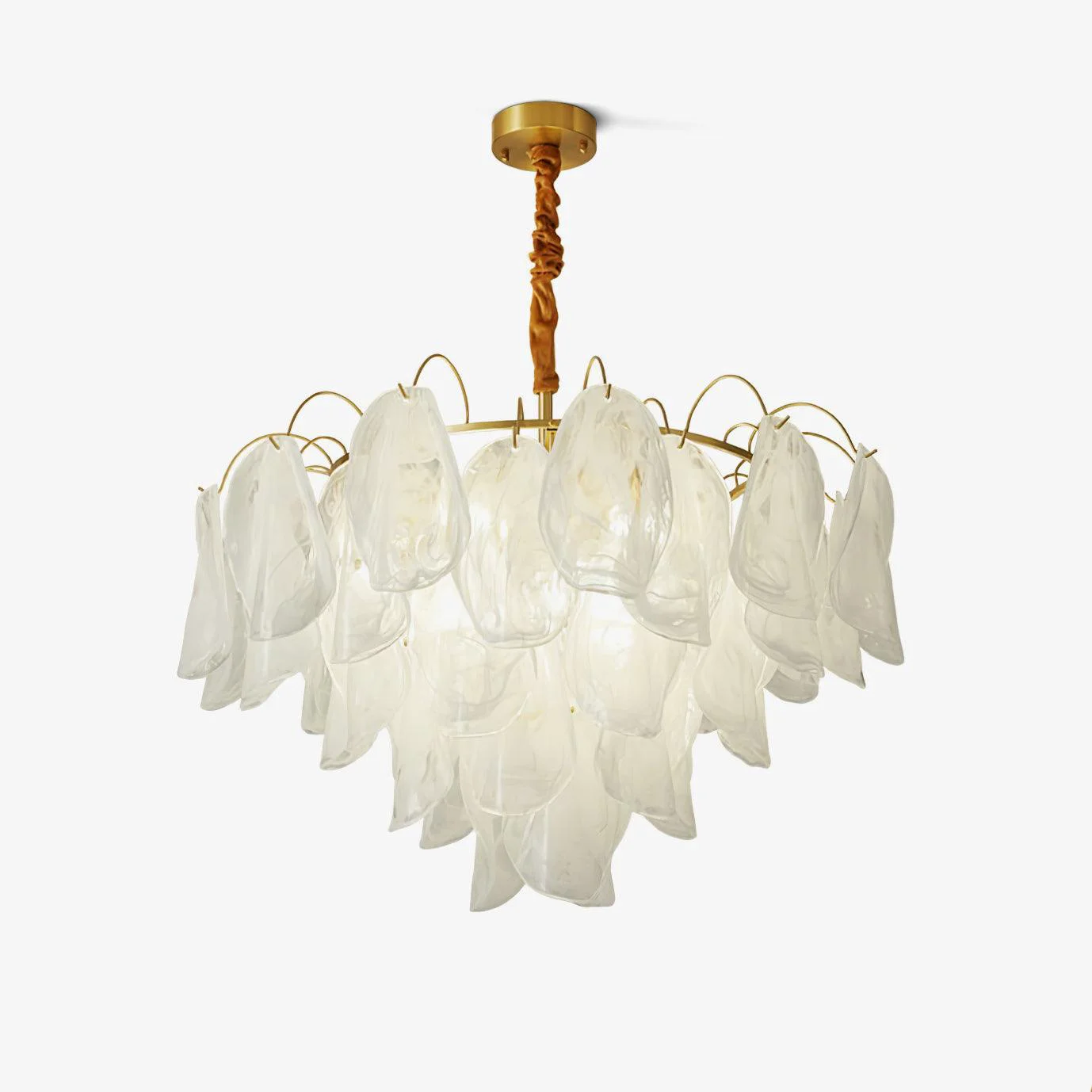 Flexible Multi Tier Cloud Glass Pendant Light Organic
