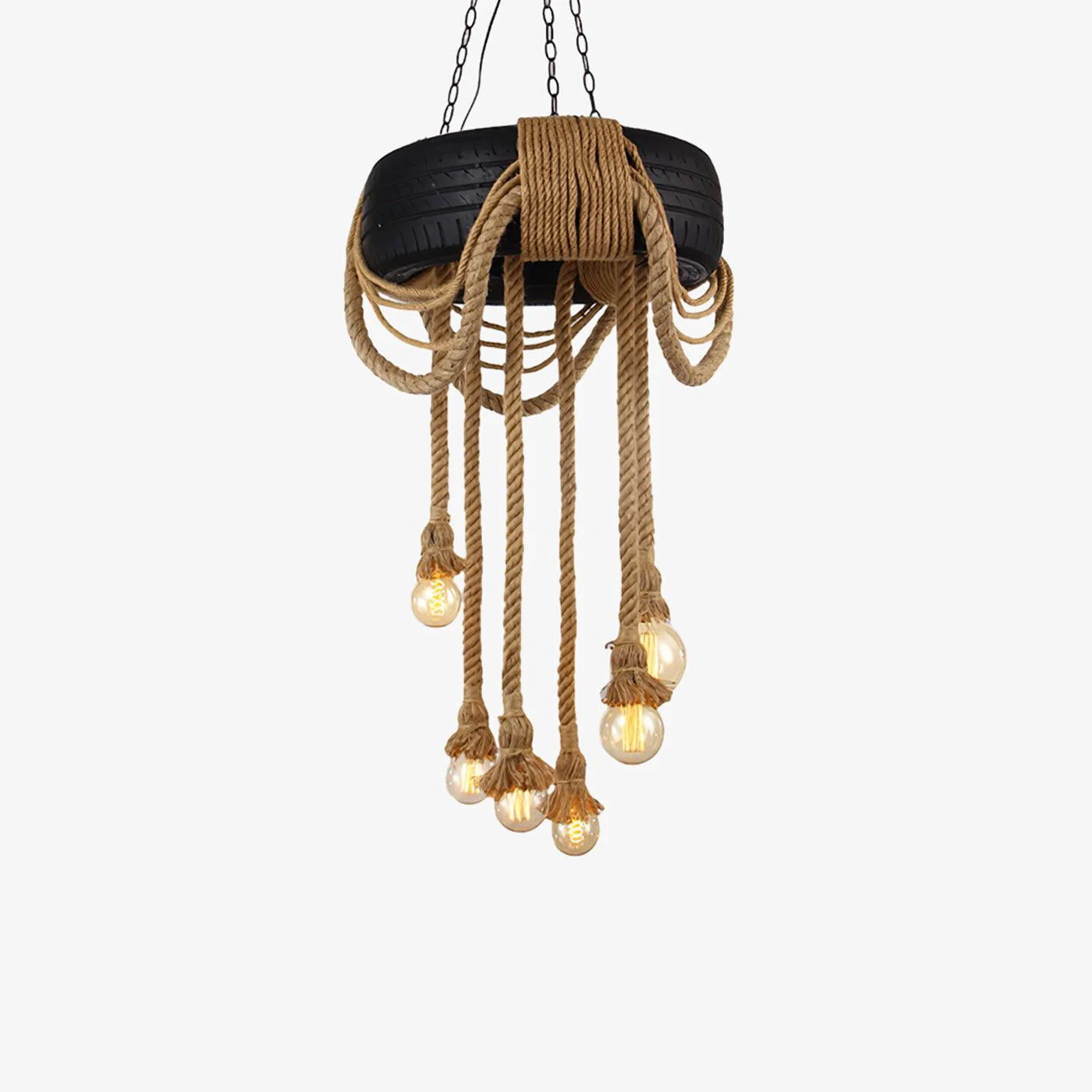 Flexible Hemp Rope Industrial Tire Chandelier Advanced