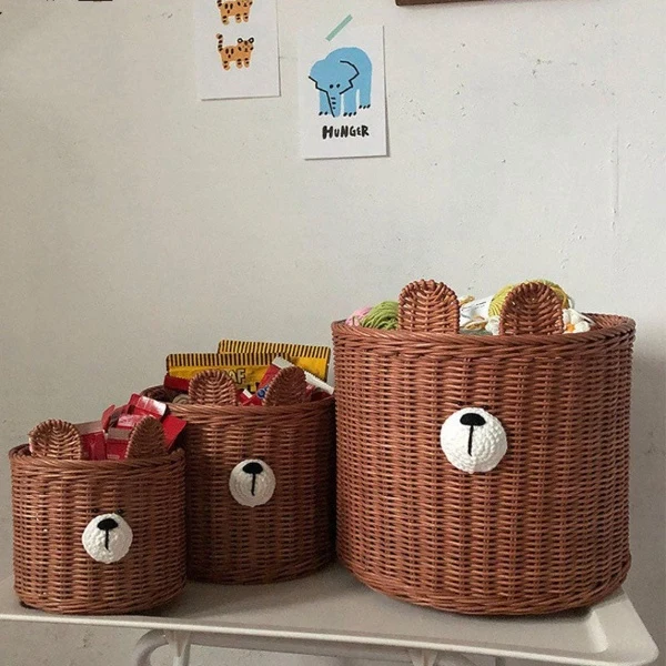 Proven Woven Bear Storage Bin Safe