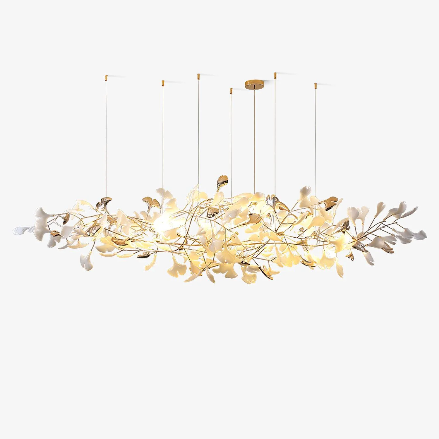 Crafted Ginkgo Cloud Chandelier Refined