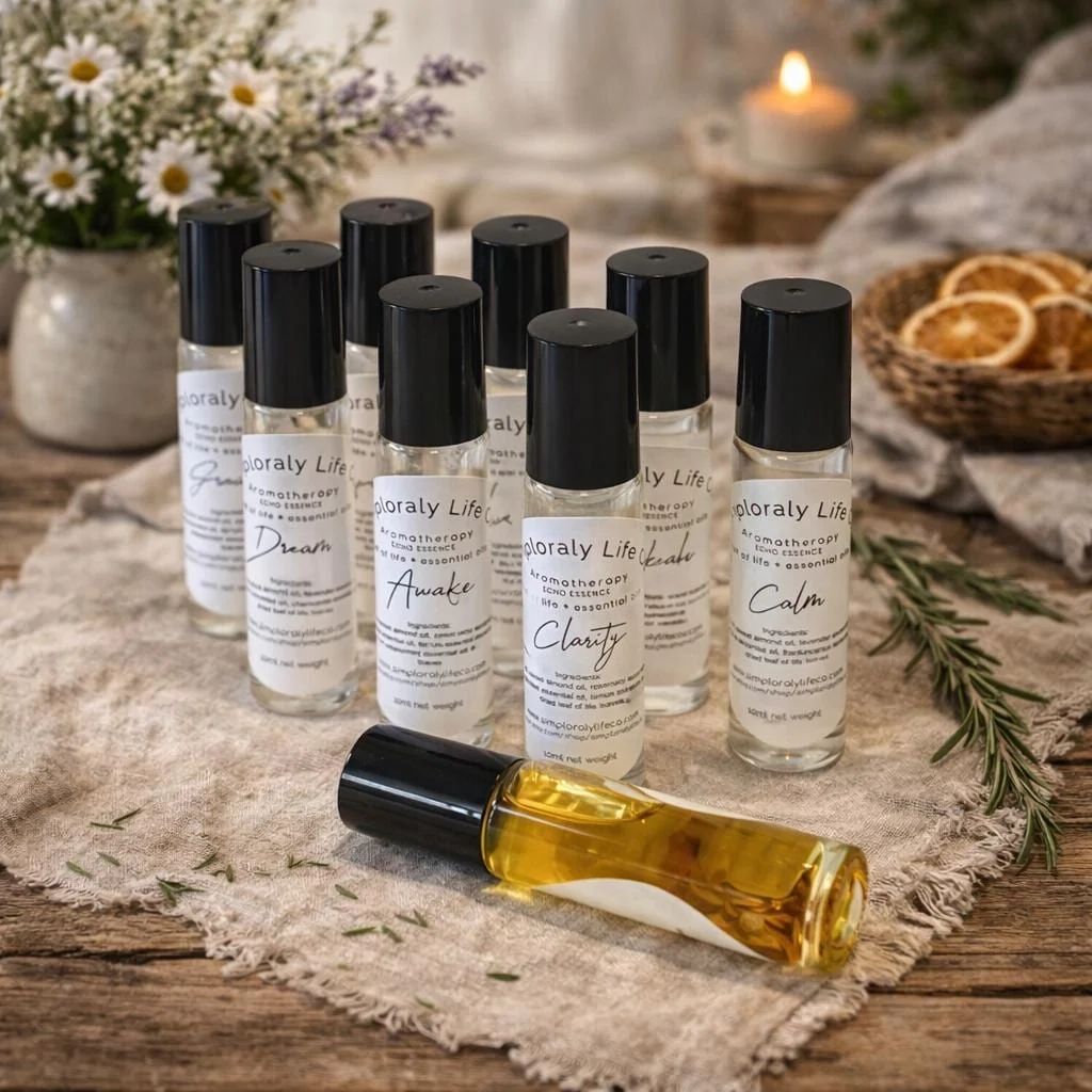 Breathable Essential Oil Perfume Roller Leaf of Life Apothecary Roller Bottle Effective