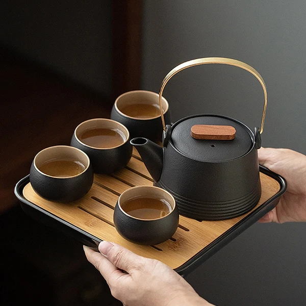 Premium Pottery Teapot Set Certified