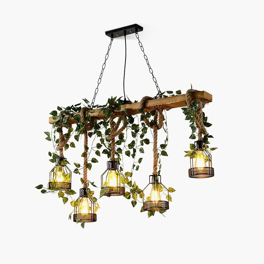 Stylish Rustic Wooden Chandelier Advanced
