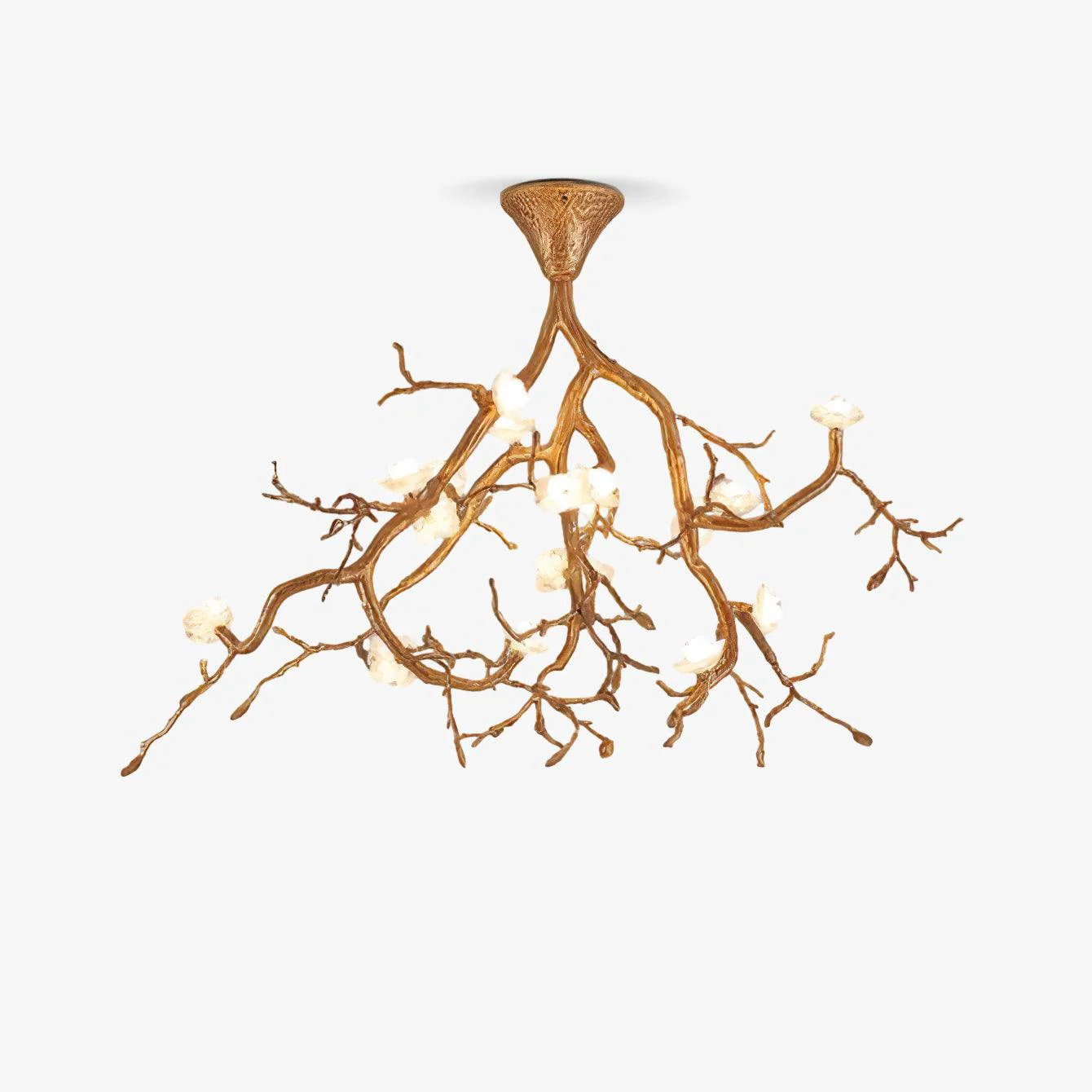 Pure Tree Branches Flower Ceiling Lamp Functional