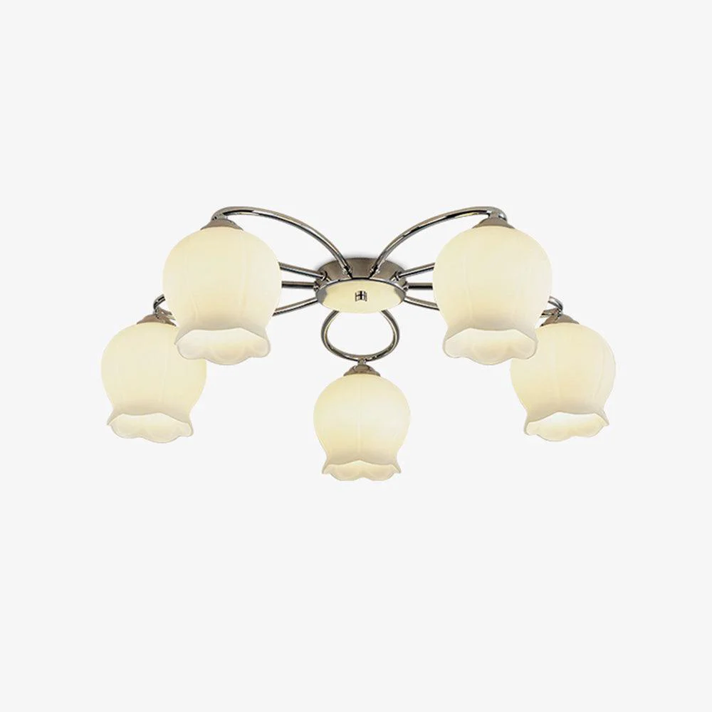 Flexible Floral Glass Ceiling Lamp Fine