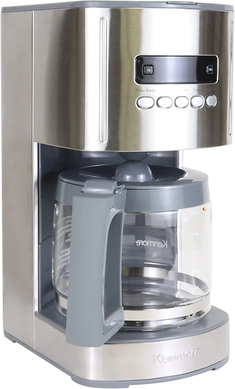 Professional Kenmore Drip Coffee Maker - 12 Cup Programmable Cafe Machine With Glass Pot Regular Bold Brew Auto Shut Off Large Water Reservoir Convenient