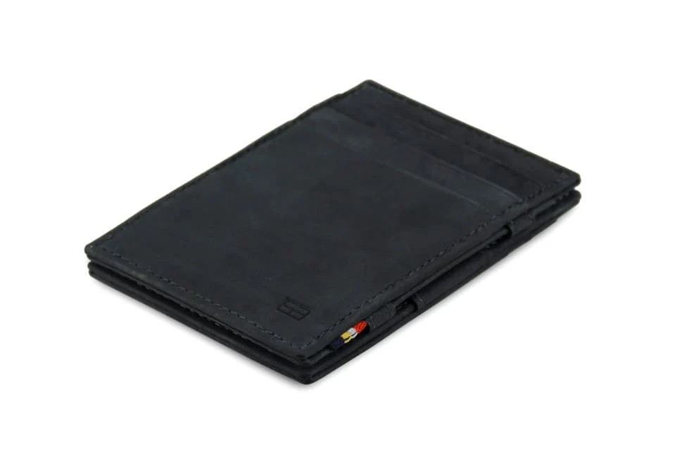 Organic Garzini Essenziale Wallet - Carbon Black Professional