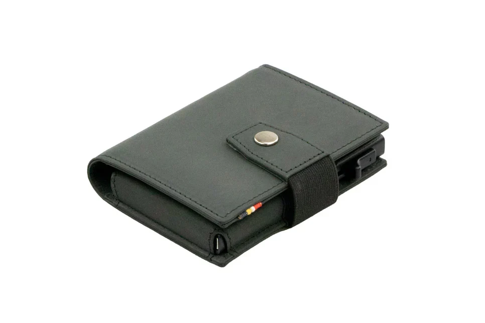 Flexible Garzini Essenziale Metal Wallet - Carbon Black World-Class