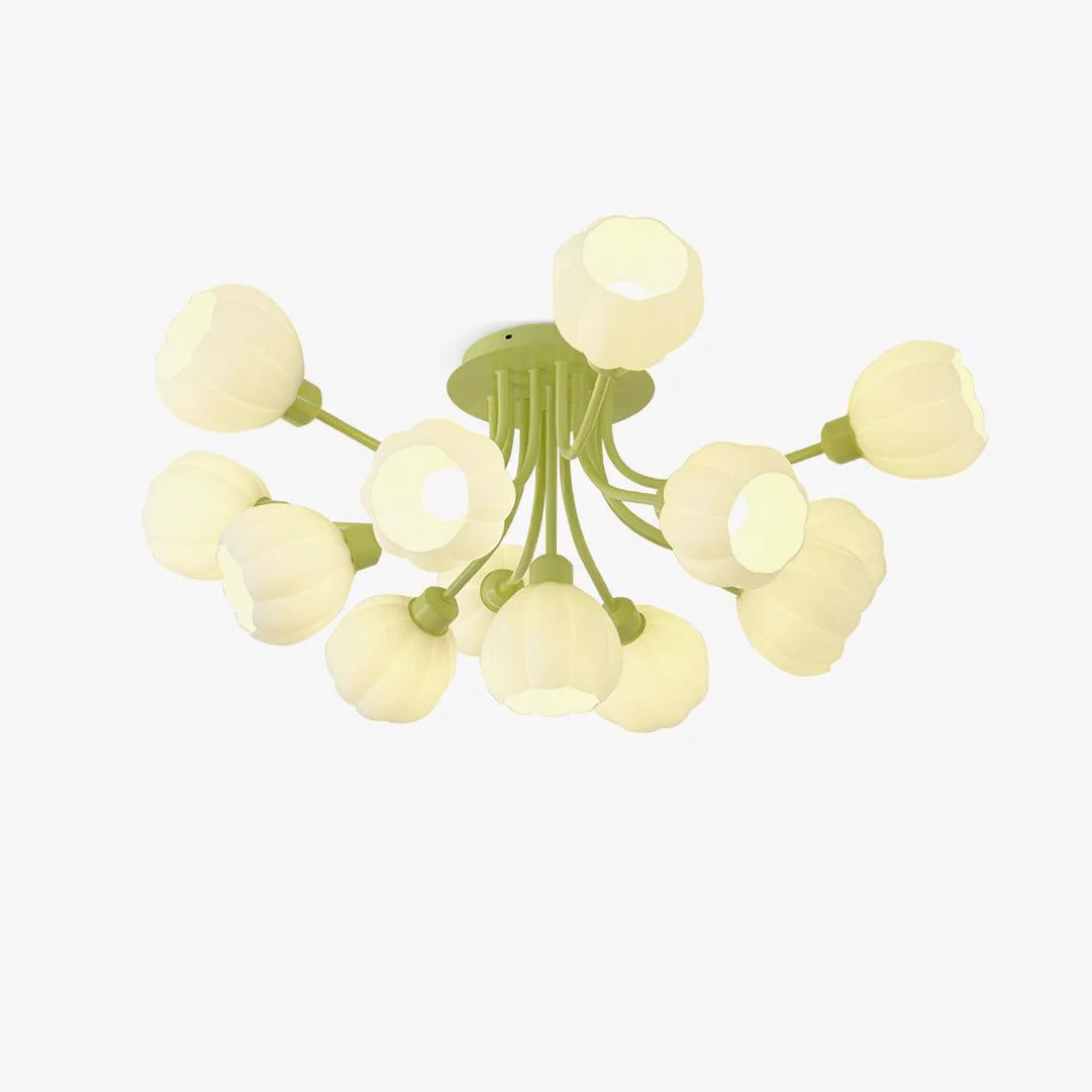 World-Class Pumpkin Matcha Ceiling Lamp Unique